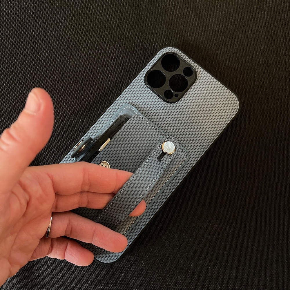 ๐ข FREE WITH ANY PURCHASE OVER $10 IPhone 12 Pro Max Wallet Case With Hand Loop - Picture 5 of 15